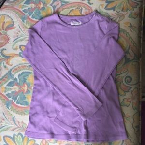 It an long sleeve purple shirt